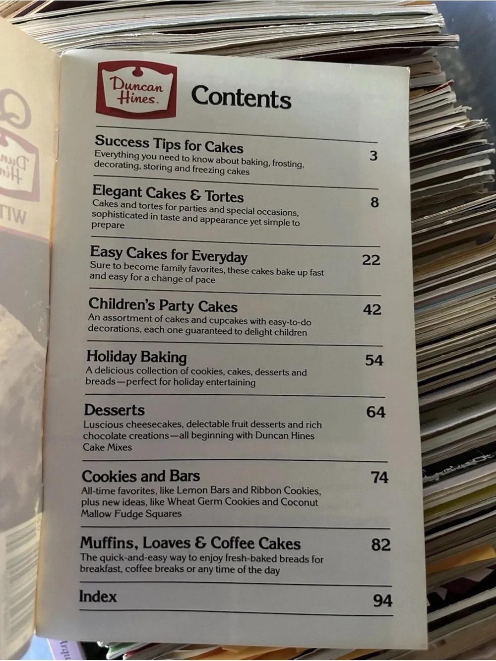 Quick and Easy Baking with Duncan Hines Cake Mixes Vintage 1985 Cook Booklet
